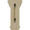 Ekena Millwork 5"W x 5 3/4"D x 10"H Medium Woodruff Wood Corbel, Rubberwood CORW05X05X10WFRW - alternate 4